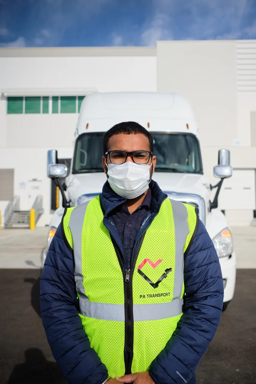 PA Transport driver at the yard